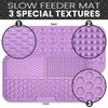 Silicone Dog Lick Mat - Slow Feeder, Bath Distraction, Training Aid, Suction Base, Pet Feeding Supplies