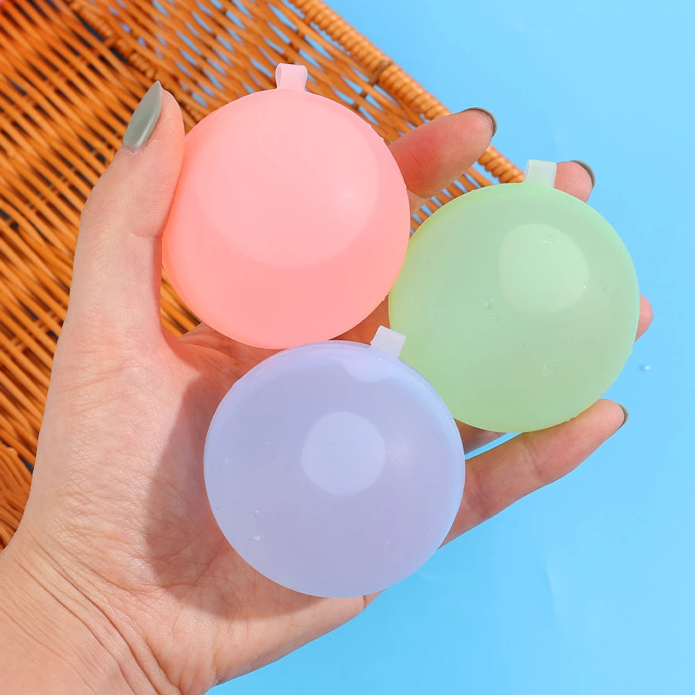 Reusable Water Balloons - 10-30 Pcs, Quick-Fill, for Summer Games, Beach, Pool, Outdoor Fun for Kids & Adults