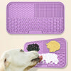 Silicone Dog Lick Mat - Slow Feeder, Bath Distraction, Training Aid, Suction Base, Pet Feeding Supplies