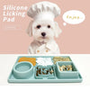 Silicone Dog Lick Mat - Slow Feeder, Bath Distraction, Training Aid, Suction Base, Pet Feeding Supplies