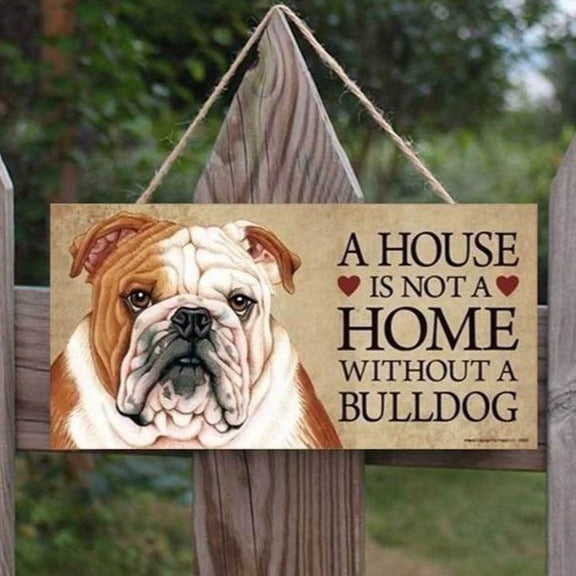 Dog Lover's Wooden Hanging Tag