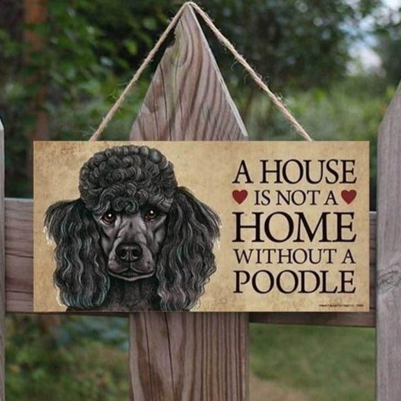 Dog Lover's Wooden Hanging Tag