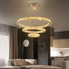 Modern K9 Crystal 3 Rings Chandelier