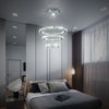 Modern K9 Crystal 3 Rings Chandelier