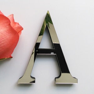 3D Acrylic Alphabet Wall Decoration