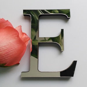 3D Acrylic Alphabet Wall Decoration