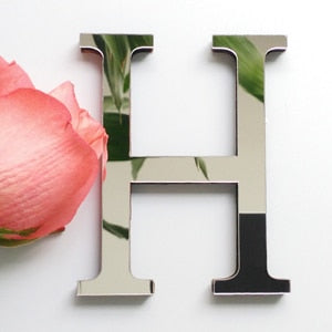 3D Acrylic Alphabet Wall Decoration