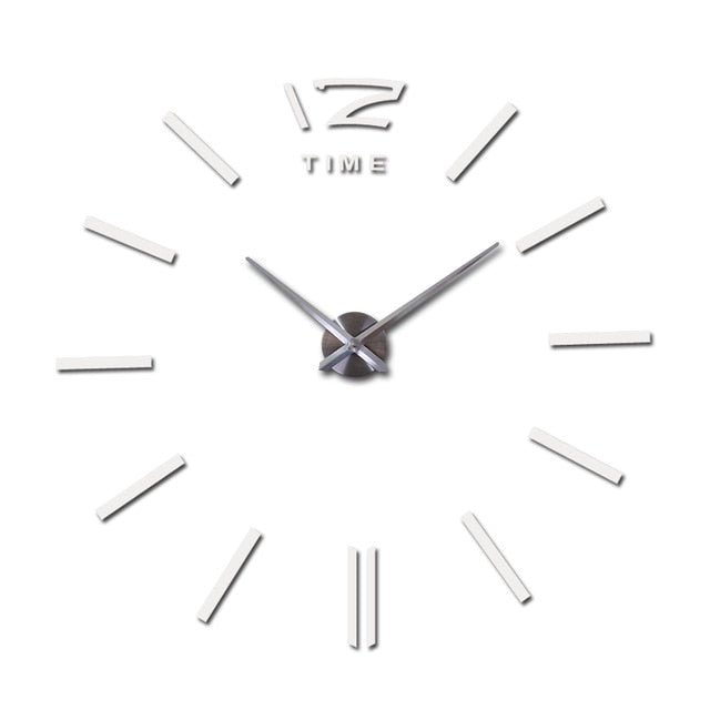 3D Acrylic Europe Quartz Needle Wall Clock