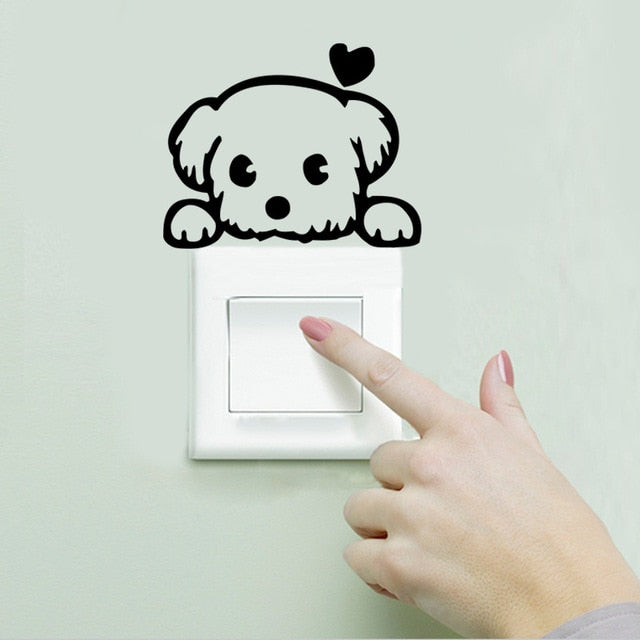 Cute Light Switch Wall Sticker Decal