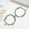 2PCS/Set Stainless Steel Magnetic Couple Bracelet Charms