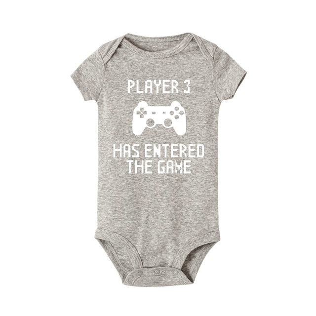 "Player 3 Has Entered The Game" Baby Unisex Body Suit