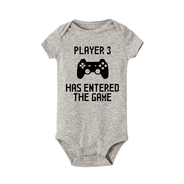 "Player 3 Has Entered The Game" Baby Unisex Body Suit