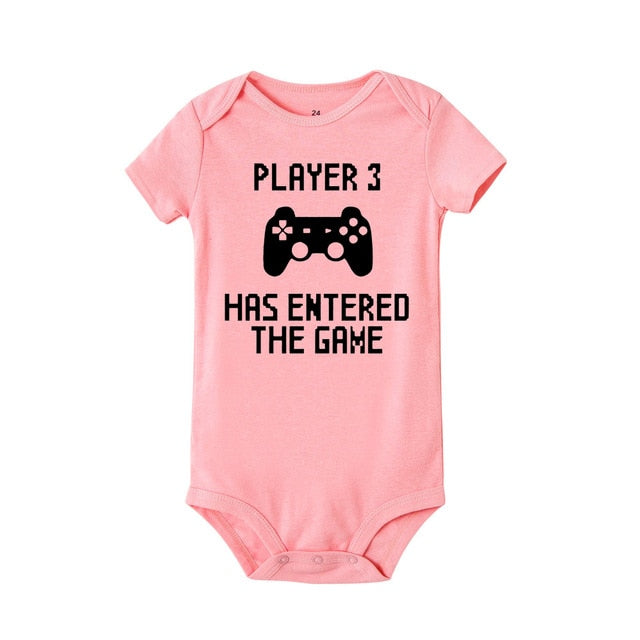 "Player 3 Has Entered The Game" Baby Unisex Body Suit