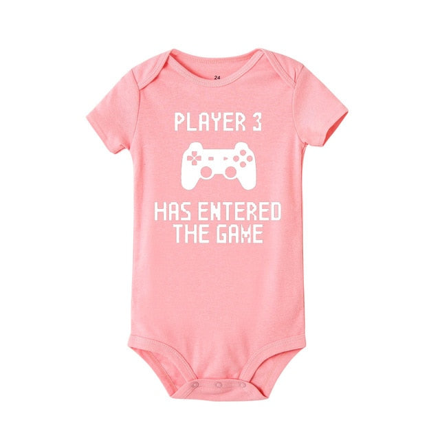 "Player 3 Has Entered The Game" Baby Unisex Body Suit