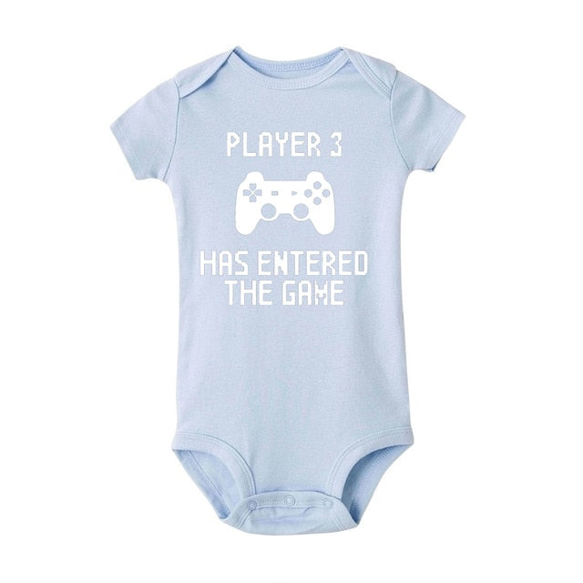 "Player 3 Has Entered The Game" Baby Unisex Body Suit