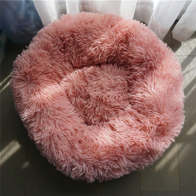 Anti-Anxiety Calming Donut Bed for Dogs and Cats