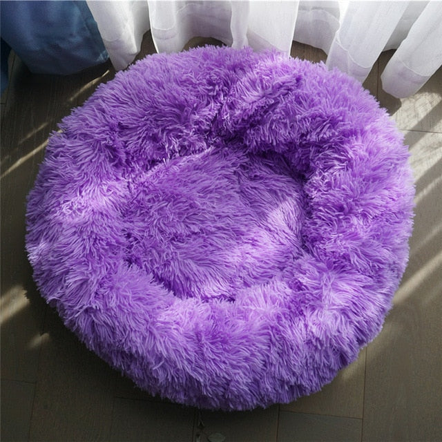 Anti-Anxiety Calming Donut Bed for Dogs and Cats