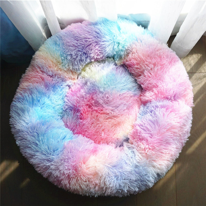 Anti-Anxiety Calming Donut Bed for Dogs and Cats