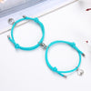 2PCS/Set Stainless Steel Magnetic Couple Bracelet Charms